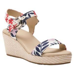 New Naturalizer Stella Floral Wedge Sandals Size 12M Resort Platform Espadrille